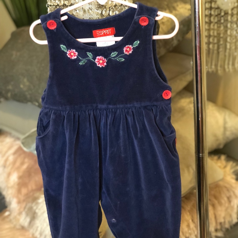 Navy Velvet Jumper